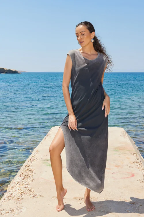 Naiba Back Slits Dress