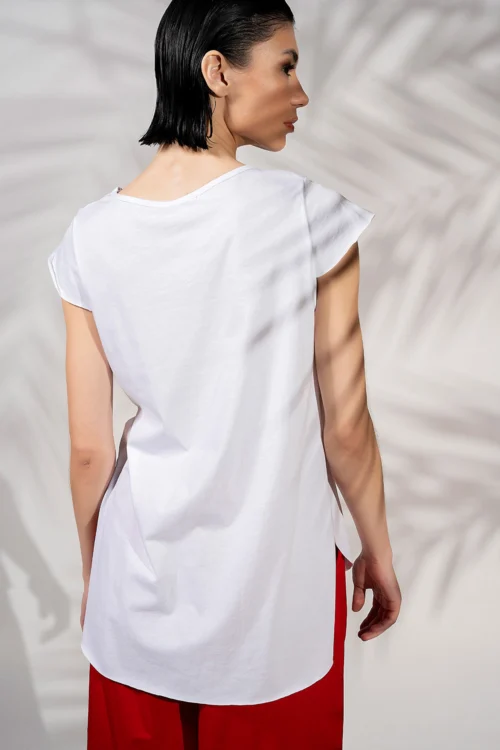 Naiba Side Slit Blouse
