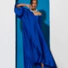 C-throu Kaftan Satin Dress