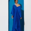 C-throu Kaftan Satin Dress