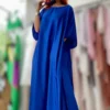 C-throu Long Satin Dress