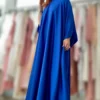 C-throu Long Satin Dress