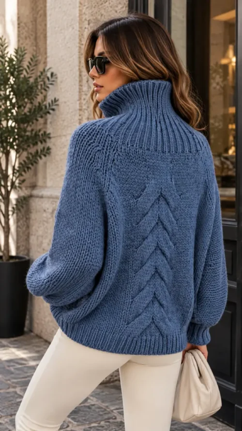 Antidote knitwear Knitted Sweater Turtleneck Braid