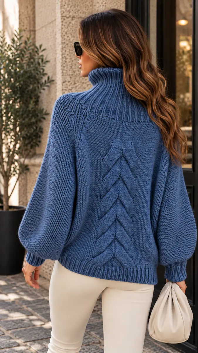 Antidote knitwear Knitted Sweater Turtleneck Braid
