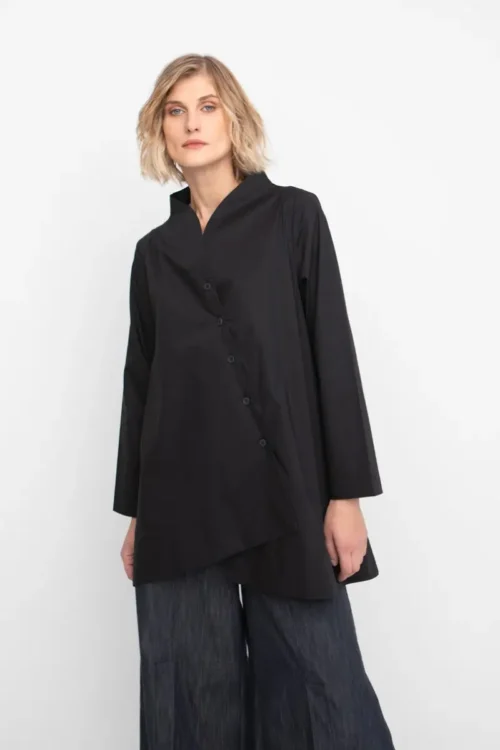 Ozai N Ku Collarless Shirt