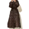 C-throu Brown Puffer Coat