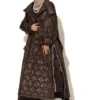 C-throu Brown Puffer Coat