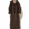 C-throu Brown Puffer Coat