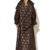 C-throu Brown Puffer Coat