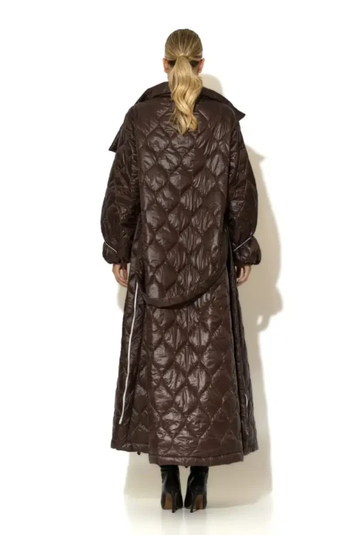 C-throu Brown Puffer Coat