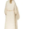 C-throu Ecru Puffer Coat