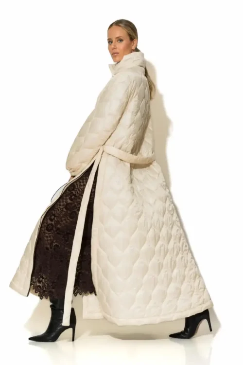 C-throu Ecru Puffer Coat