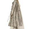 C-throu Leatherette Snake Parka