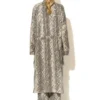 C-throu Leatherette Snake Parka