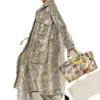 C-throu Leatherette Snake Parka