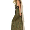 C-throu Multicolor Crisscross Straps Dress