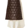 C-throu Puffer Skirt With Front Zipper