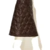 C-throu Puffer Skirt With Front Zipper