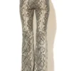 C-throu Snake Leatherette Pants