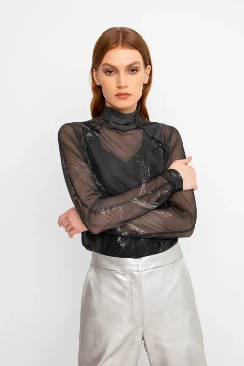 Ozai N Ku Turtleneck Blouse