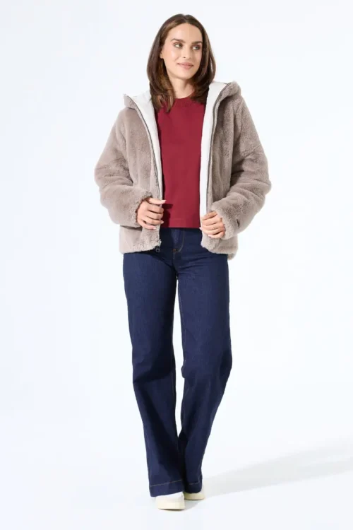 We Are Garcia Reversible Ecru Coat