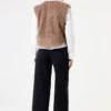 We Are Garcia Taupe Teddy Vest