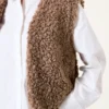 We Are Garcia Taupe Teddy Vest