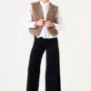 We Are Garcia Taupe Teddy Vest