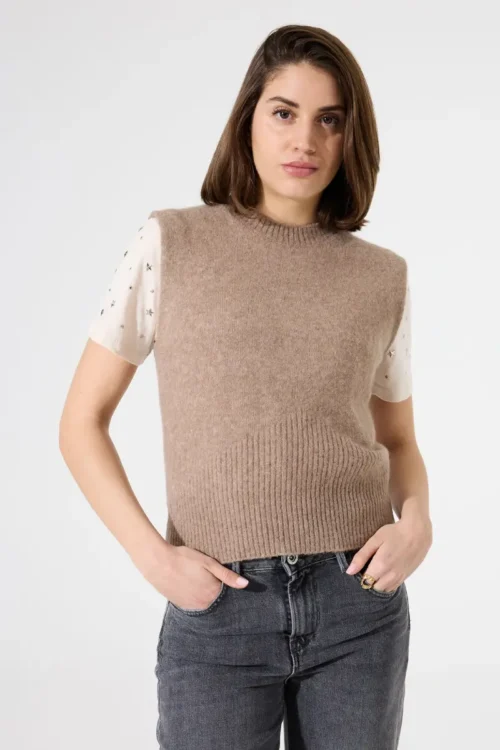 We Are Garcia Taupe Vest