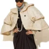 C-throu Ecru Short Puffer Jacket