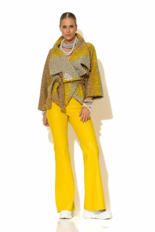 C-throu High Waisted Leatherette Pants