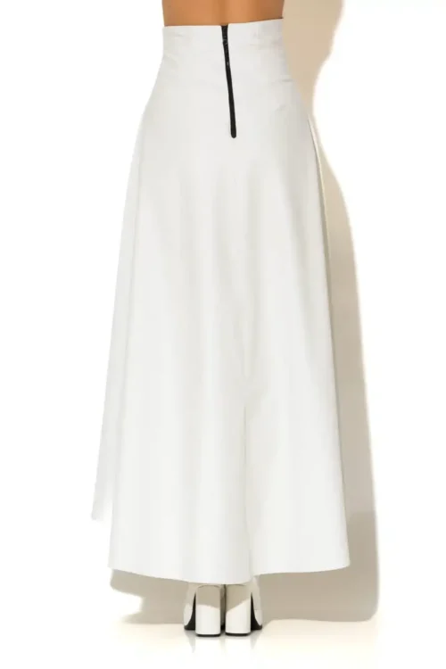 C-throu High Waisted Leatherette Skirt