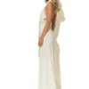 C-throu Knitted Rip Maxi Dress