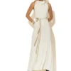 C-throu Knitted Rip Maxi Dress