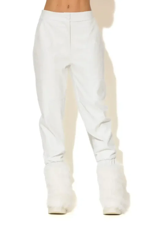 C-throu Leatherette Cargo Pants