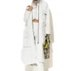 C-throu Oversized Leatherette Parka