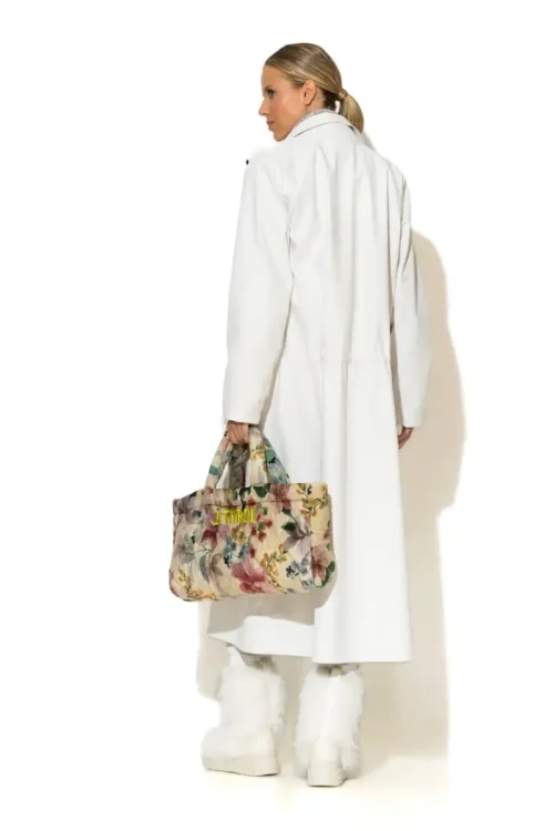 C-throu Oversized Leatherette Parka