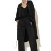 C-throu Satin Crepe Pants