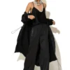 C-throu Satin Crepe Pants