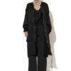C-throu Satin Trench Coat