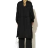 C-throu Satin Trench Coat