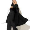 C-throu Satin Trench Coat