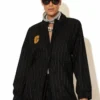 C-throu Striped Bomber Jacket