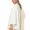 C-throu Sweatshirt With Decorative Neckline