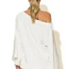 C-throu Sweatshirt With Decorative Neckline