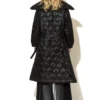 Gold Glow Long Puffer Coat
