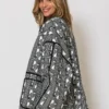 Less Sonder Feeling Illustration Logo Cardigan