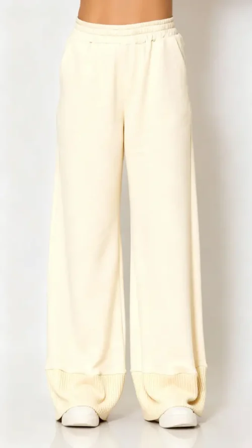 Less Sonder Feeling Wide Knitted Pants