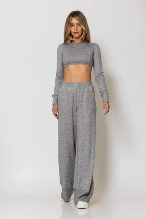Less Sonder Feeling Wide Knitted Pants