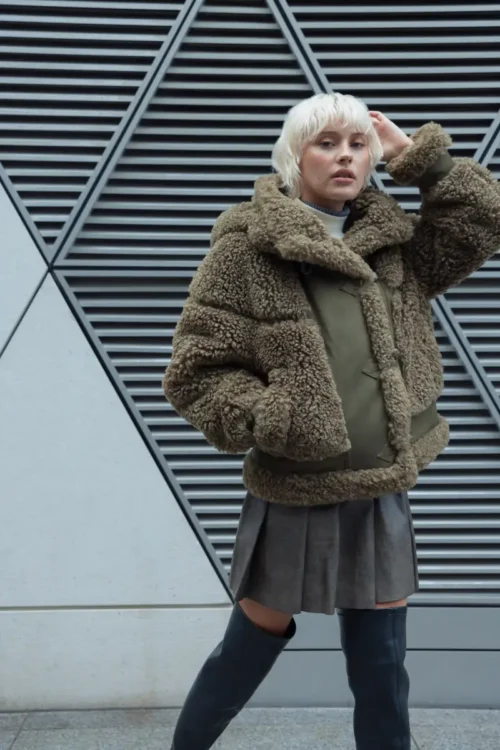 Vegancode London Duffle Jacket Khaki